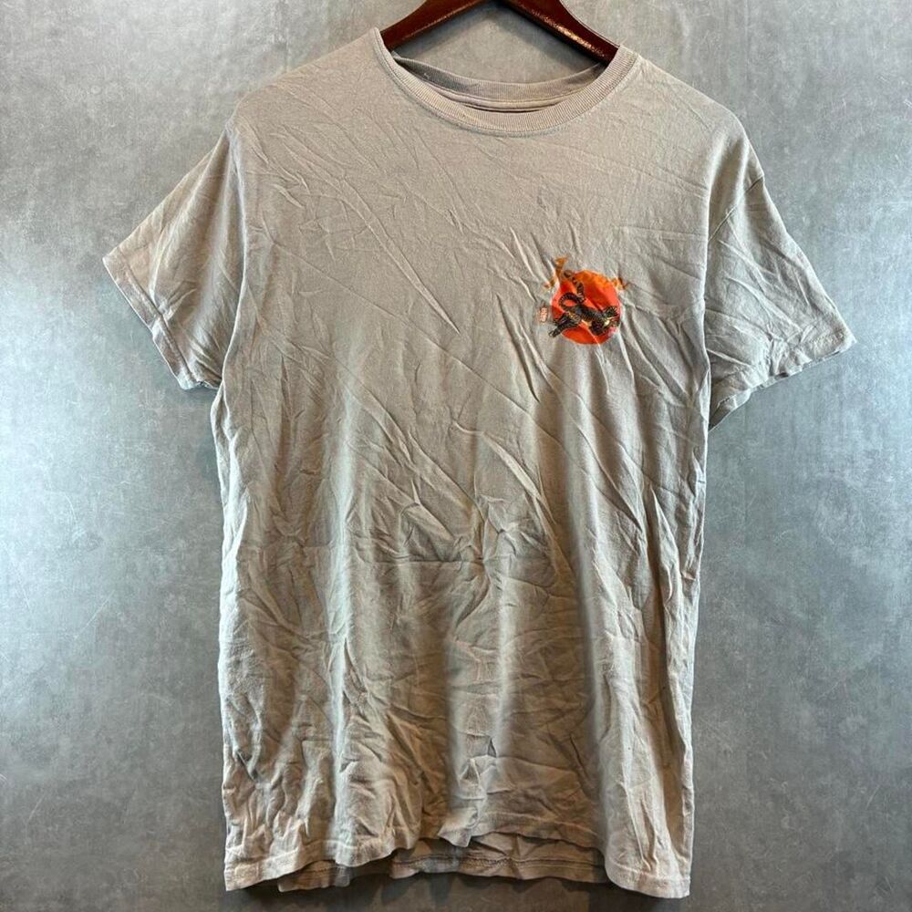 Fashion-nova Men's Grey and Tan T-shirt